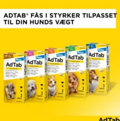 AdTab til hunde 2,5 til 5,5 kg