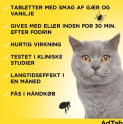 AdTab til katte 0,5 til 2 kg.