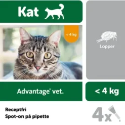 Advantage vet. til katte under 4 kg
