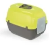 Nova kattetoilet m/kulfilter & Vega kattegrusskovl (lime/mørkegrå)