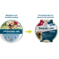 Seresto VET flåt- og loppehalsbånd, kat/hund under 8 kg