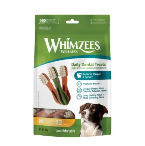 Whimzees tyggeben, tandbørste, M